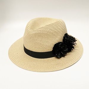 Ann Taylor Pom Pom Fedora